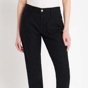 Frame Denim Le Garçon Black Boyfriend Jeans